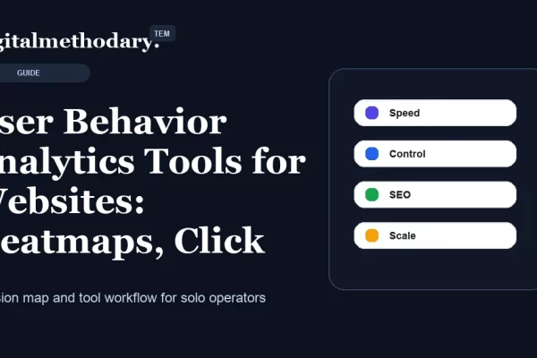 User Behavior Analytics Tools For Websites Heatmaps Click Tracking And Funnels Cover 600x400