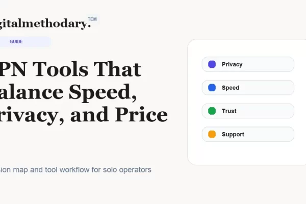 VPN Tools That Balance Speed, Privacy, and Price cover for software decision guide