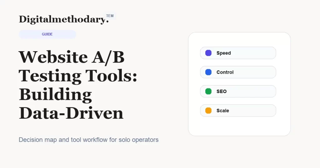 Website A/B Testing Tools: Building Data-Driven Optimization Experiments cover for software decision guide