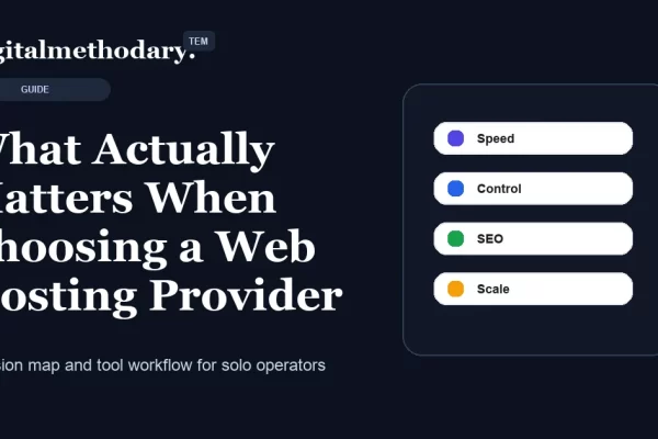 What Actually Matters When Choosing A Web Hosting Provider Cover 600x400
