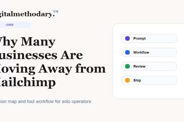 Why Many Businesses Are Moving Away from Mailchimp cover for software decision guide