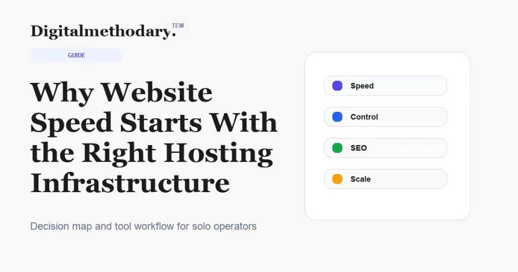 Why Website Speed Starts With the Right Hosting Infrastructure cover for software decision guide