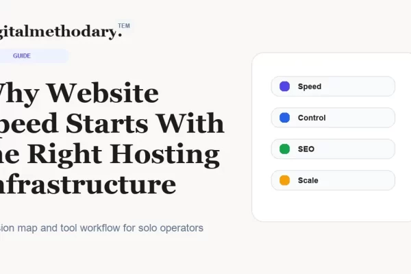Why Website Speed Starts With The Right Hosting Infrastructure Cover 600x400
